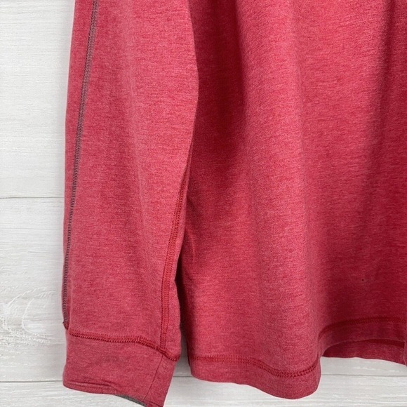 Tasc Performance Bamboo Quarter Zip Sweatshirt Men XL Red Carrollton Lightweight - Picture 3 of 13